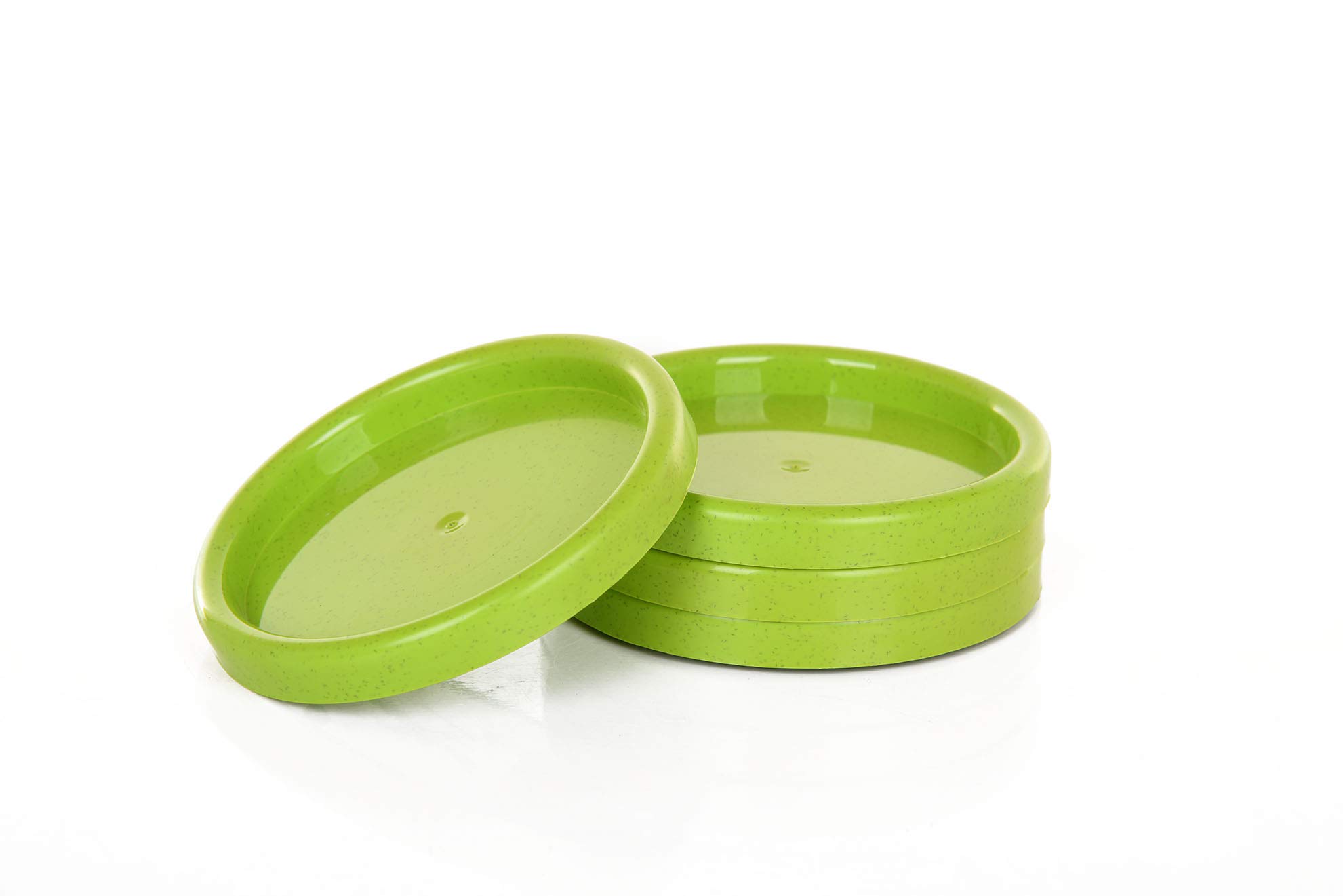 Mintra Home Durable Plastic Coasters 4pk (Green) - 09054 - for Drinks, Coffee, Water - Drink Cup Holder for Kitchen, Home, Table Protection (Protect Furniture from Water Marks & Damage) - Image 3
