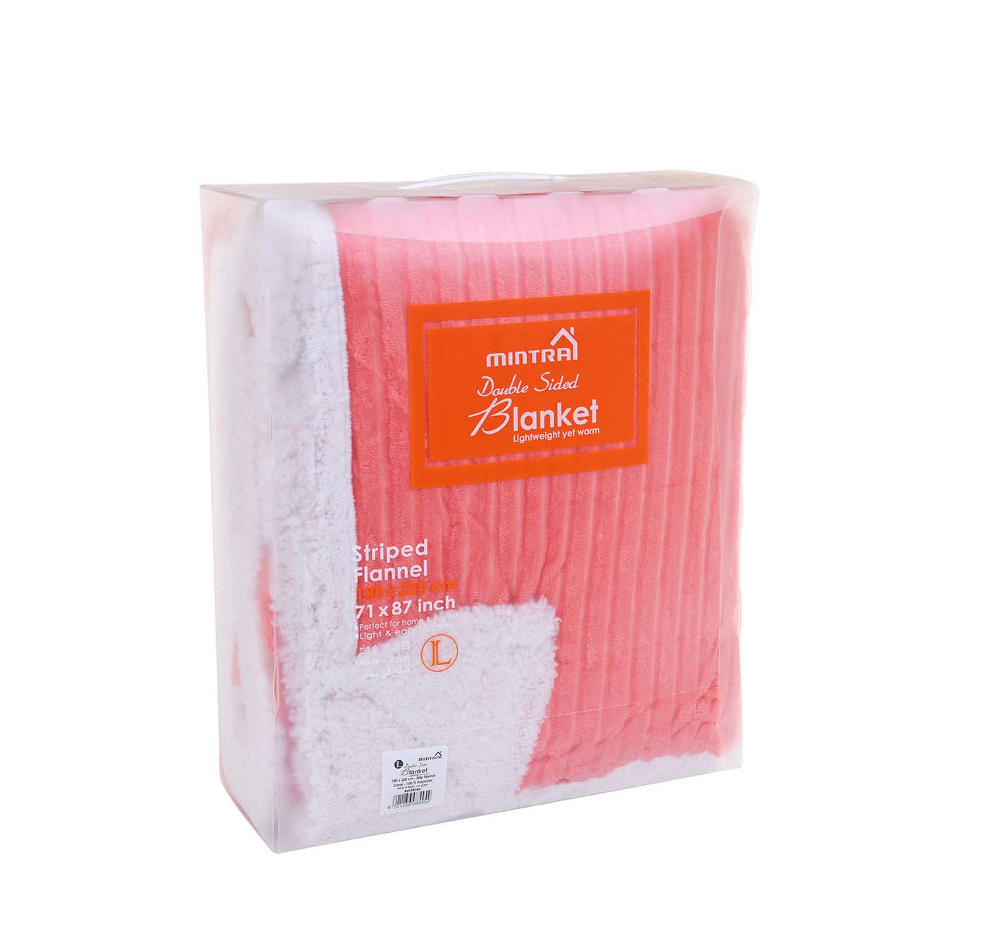 Mintra Home Sherpa Throw Blanket – Ultra-Soft Feel, Cozy, and Thick Double-Sided Flannel, Ideal for Winter and Cold Weather, Plush for Warmth and Snugness – 70inches by 86inches, Large, Coral - Image 3