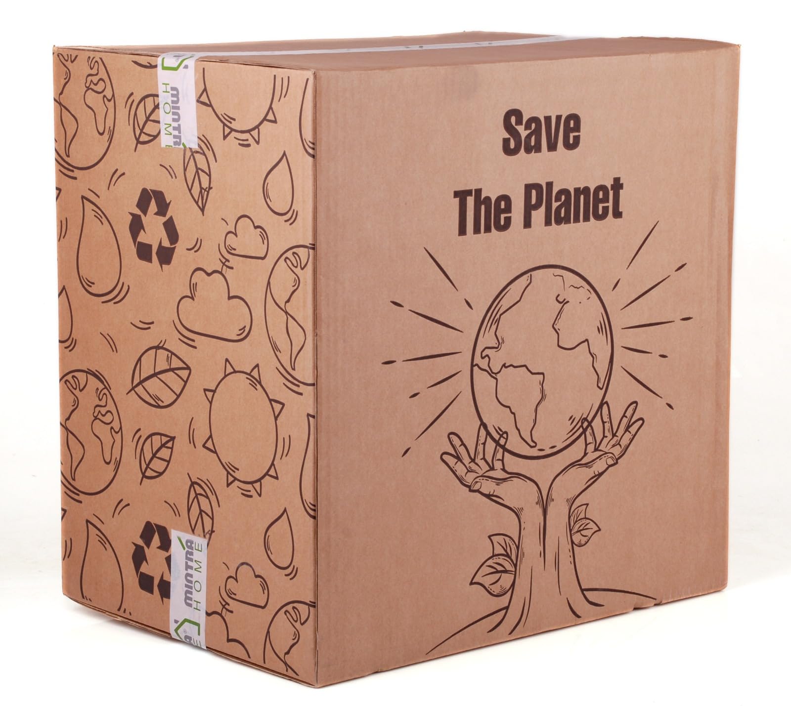 Mintra Home Trash Bins - 3 Gallon - 17.5inW x 17.5inH x 13inD - Double Bin - Green/Blue - Recycle, Trash, Can, Bin, Garbage, Plastic, Wastebasket, Adjustable, Removable, Home, Office, Durable - Image 7