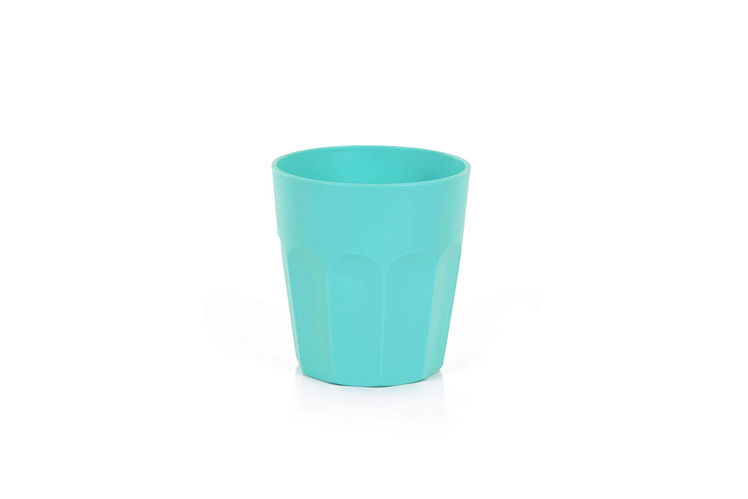 Mintra Home Unbreakable Cups and Tumblers 4pk (Bold Collection) (Teal, Cup 230ml (7oz) - 3.125inH x 2.875inW - Image 4