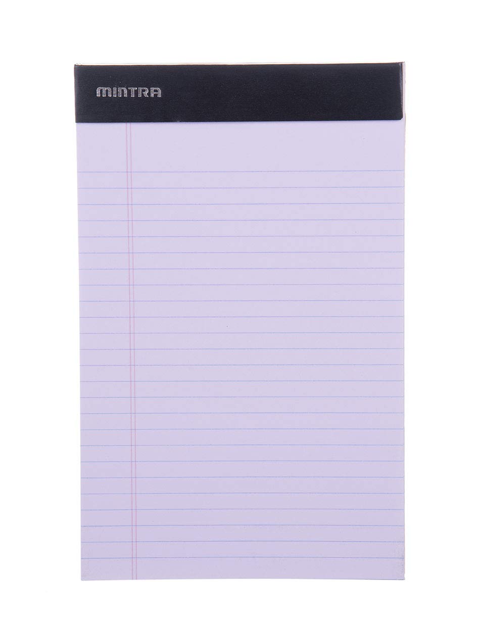 Mintra Office Colorful Legal Pads - Includes 2 Blue, 2 Pink, and, 2 Green Writing Pads, Micro Perforated Lined Sheets, Ideal for Professional & Personal Use, 5"x8" Narrow Ruled, 6 pack Basic Pastel - Image 4