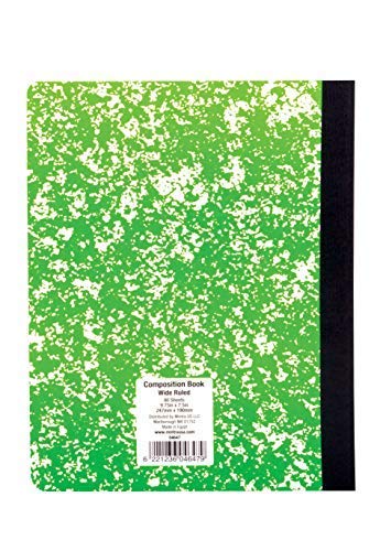 Mintra Office Composition Books - Sturdy Flexible Cover (4 Pack, Assorted Marble Comp - Wide Ruled) - Image 4