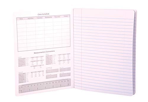 Mintra Office Composition Books - Sturdy Flexible Cover (4 Pack, Assorted Marble Comp - Wide Ruled) - Image 5