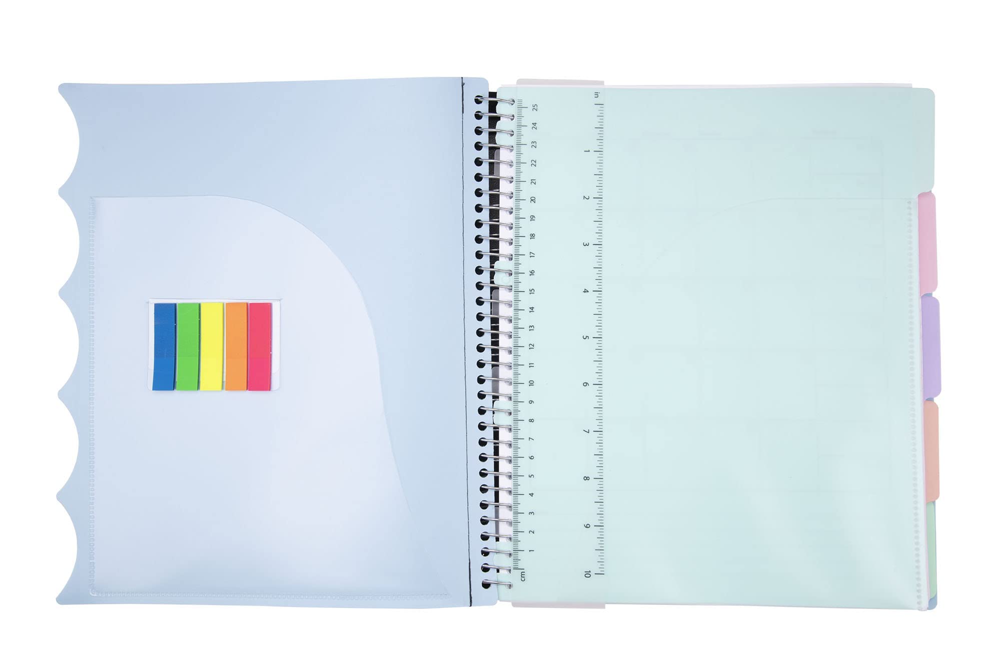 Mintra Office Durable PREMIUM Spiral Notebook (Arctic Ice, 5 Subject (8.5in x 11in)) - Image 3