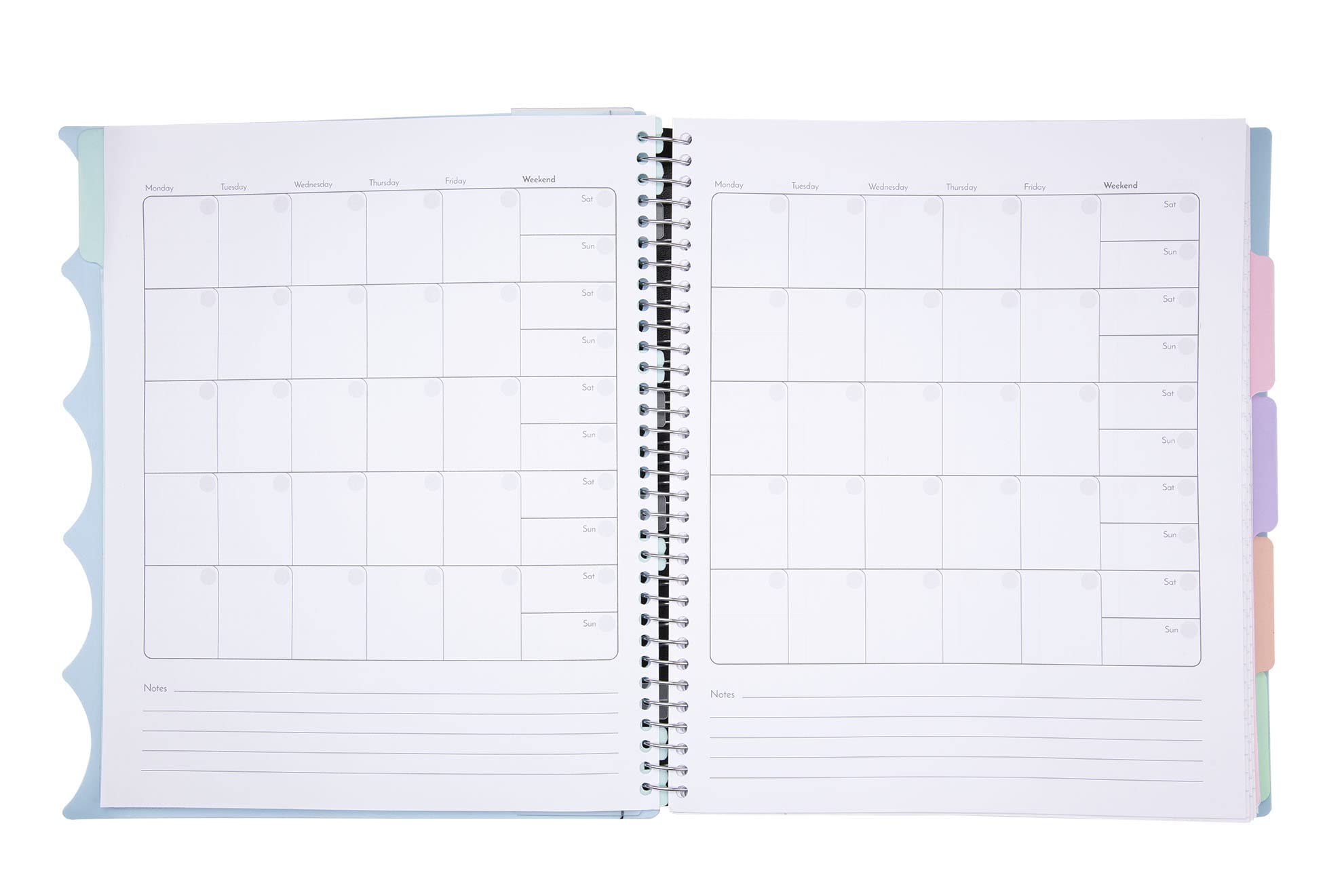 Mintra Office Durable PREMIUM Spiral Notebook (Arctic Ice, 5 Subject (8.5in x 11in)) - Image 4