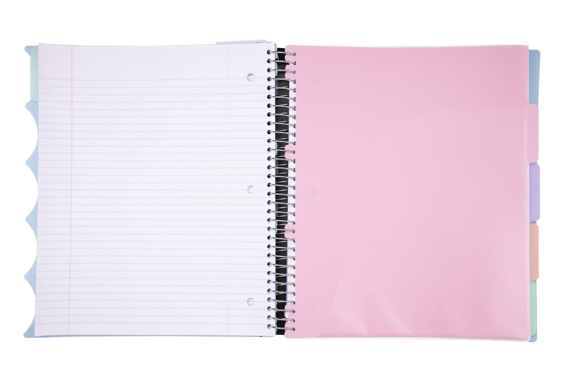 Mintra Office Durable PREMIUM Spiral Notebook (Arctic Ice, 5 Subject (8.5in x 11in)) - Image 6