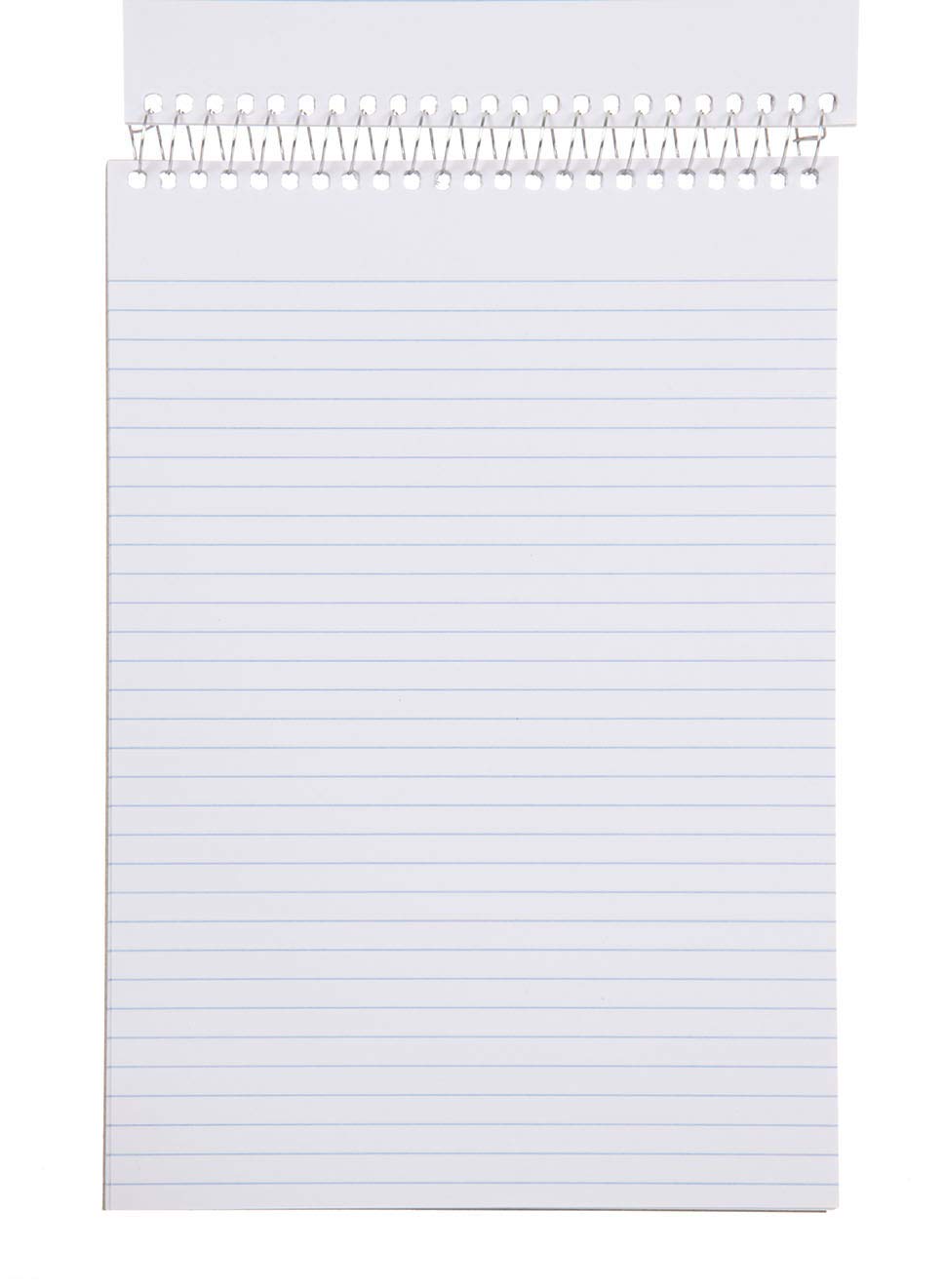 Mintra Office Steno Book - (BRIGHTS - Purp/Wht/Teal/Orange) - Poly Cover, 6in x 9in, 100 sheets, Narrow Ruled for Writing Notes for school, office, work, 6x9 steno notepad, top bound spiral notebook (8 PACK) - Image 2