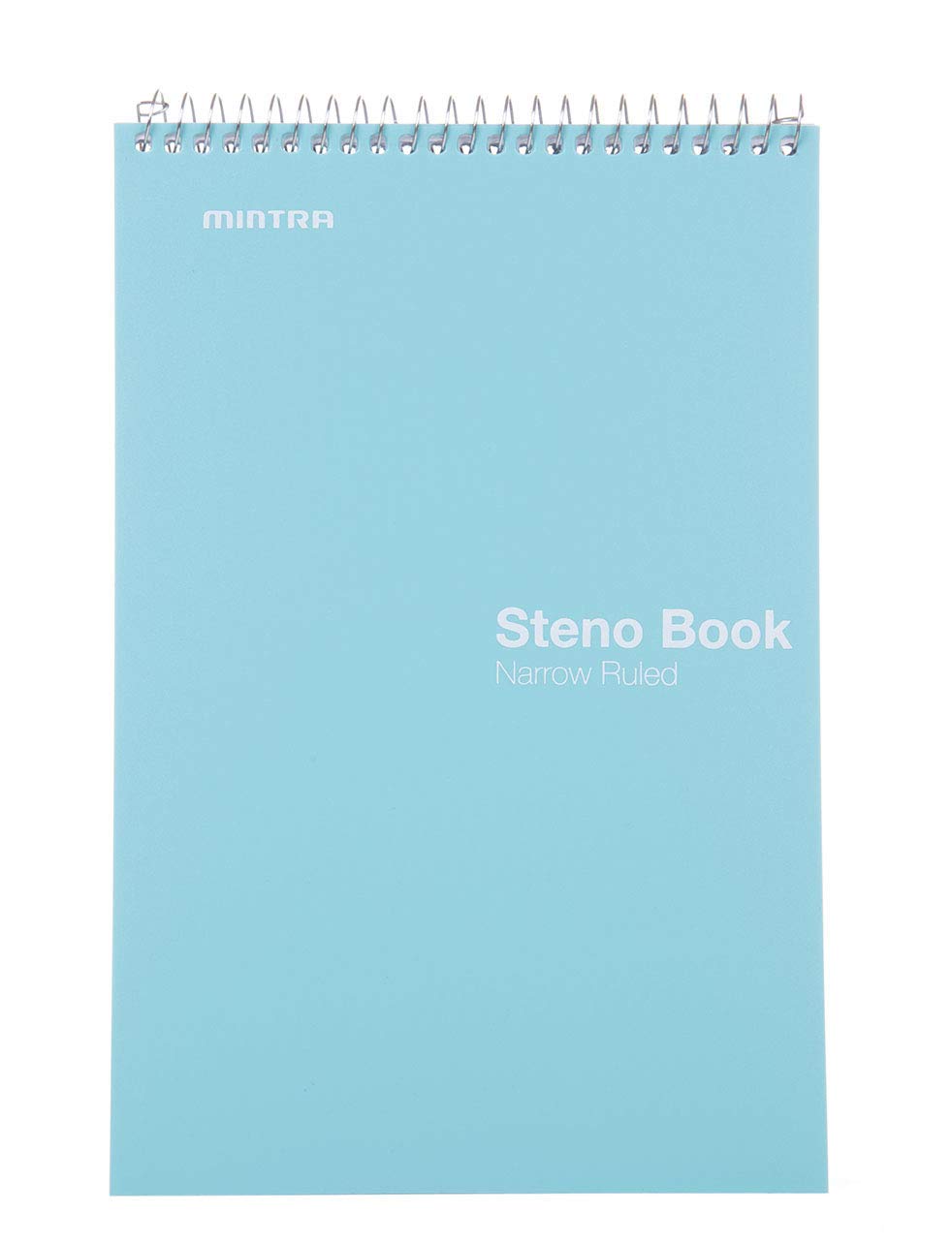 Mintra Office Steno Book - (BRIGHTS - Purp/Wht/Teal/Orange) - Poly Cover, 6in x 9in, 100 sheets, Narrow Ruled for Writing Notes for school, office, work, 6x9 steno notepad, top bound spiral notebook (8 PACK) - Image 8