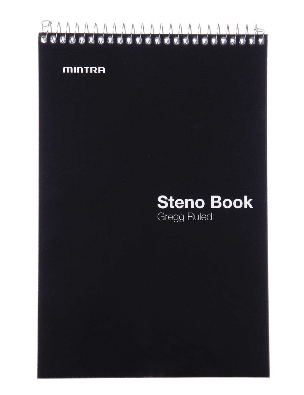 Mintra Office Steno Books Set - Top-Spiral Bound, Gregg Ruled, 70 Green Tint Sheets, Primary Color Covered Notebooks for Office, Professional, School & Work, Note-taking, Writing Pads, 6"x9", 4 Pack - Image 6