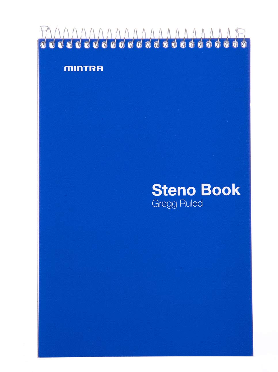 Mintra Office Steno Books Set - Top-Spiral Bound, Gregg Ruled, 70 Green Tint Sheets, Primary Color Covered Notebooks for Office, Professional, School & Work, Note-taking, Writing Pads, 6"x9", 4 Pack - Image 7