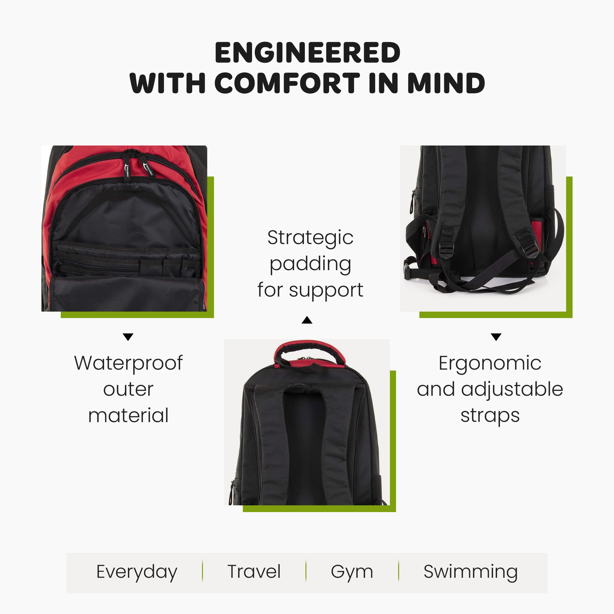 Mintra Sports Backpacks (Provincial Blue, Challenger) - Image 3